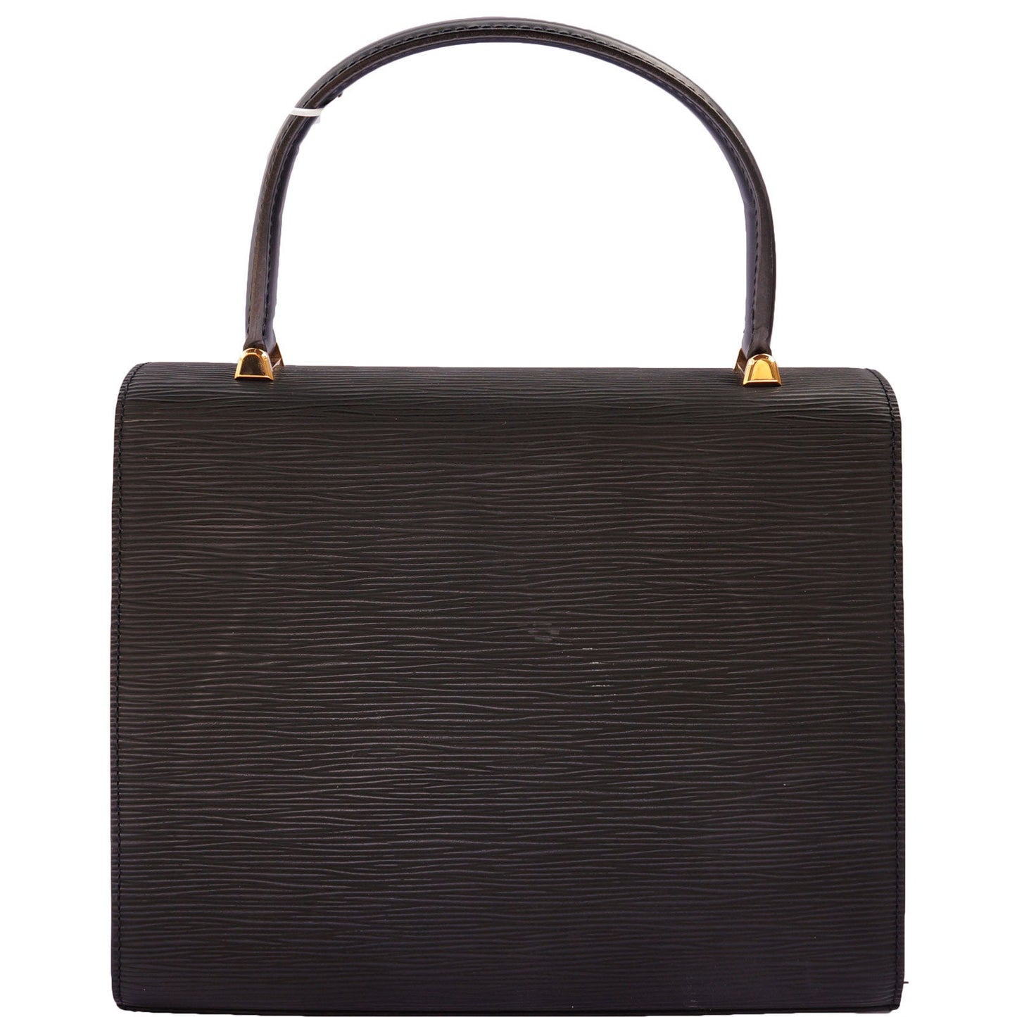 LOUIS VUITTON GRAPHITE BLACK EPI MALESHERBES TOP HANDLE BAG - leefluxury.com
