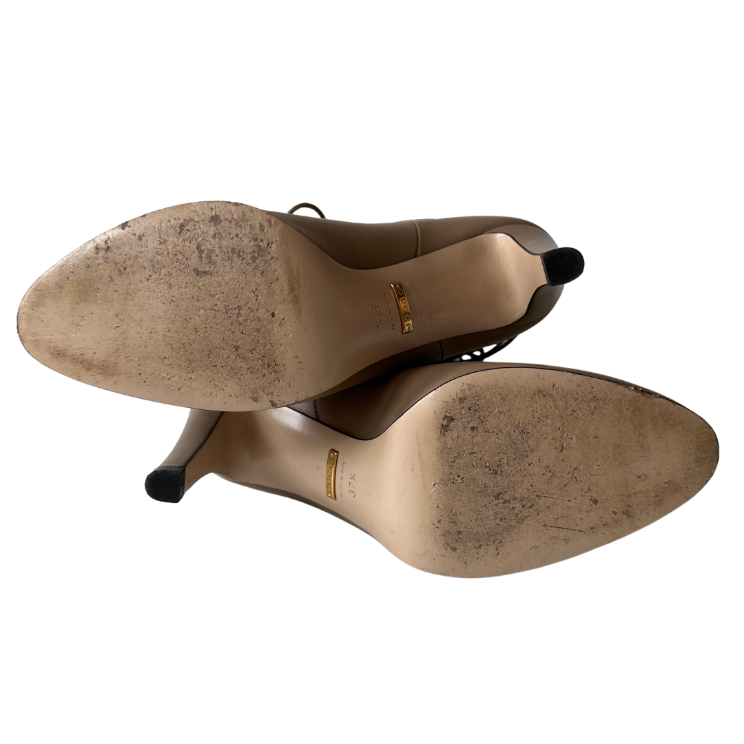 Gucci Nude Ankle Bootie
