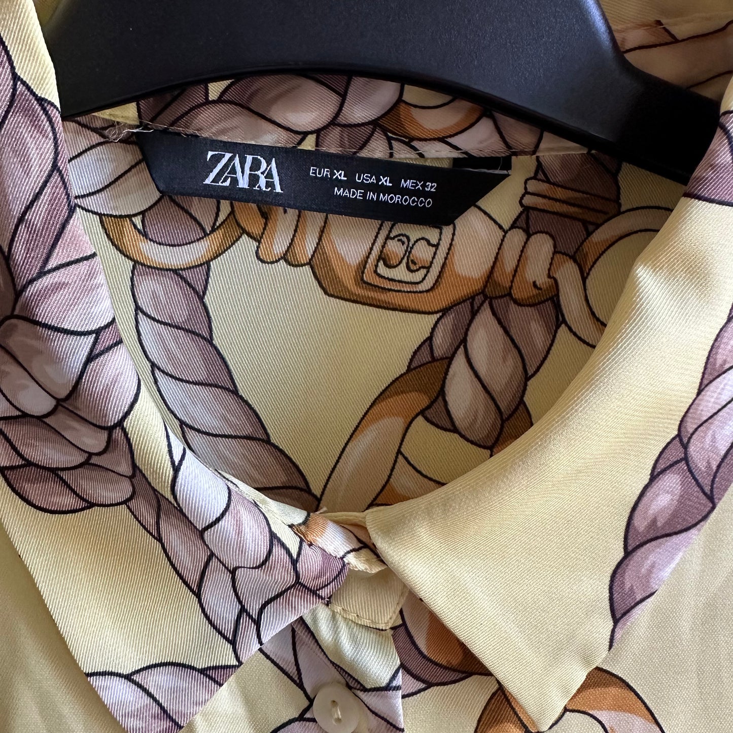 Zara New With Tags Yellow Blouse