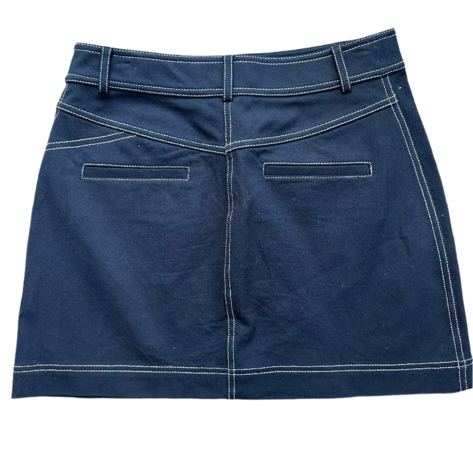 Derek Lam 10 Crosby Navy ALine Skirt