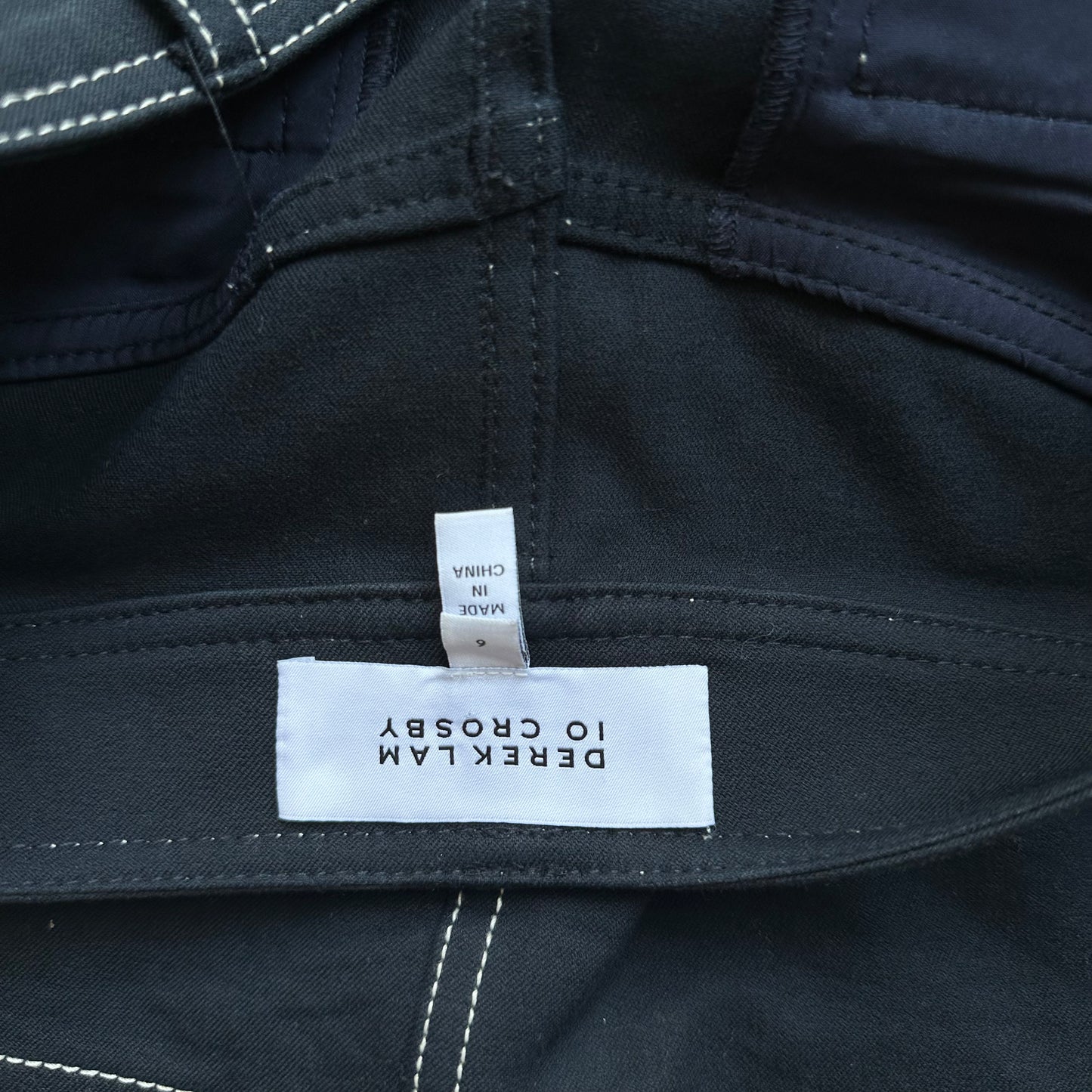 Derek Lam 10 Crosby Navy ALine Skirt