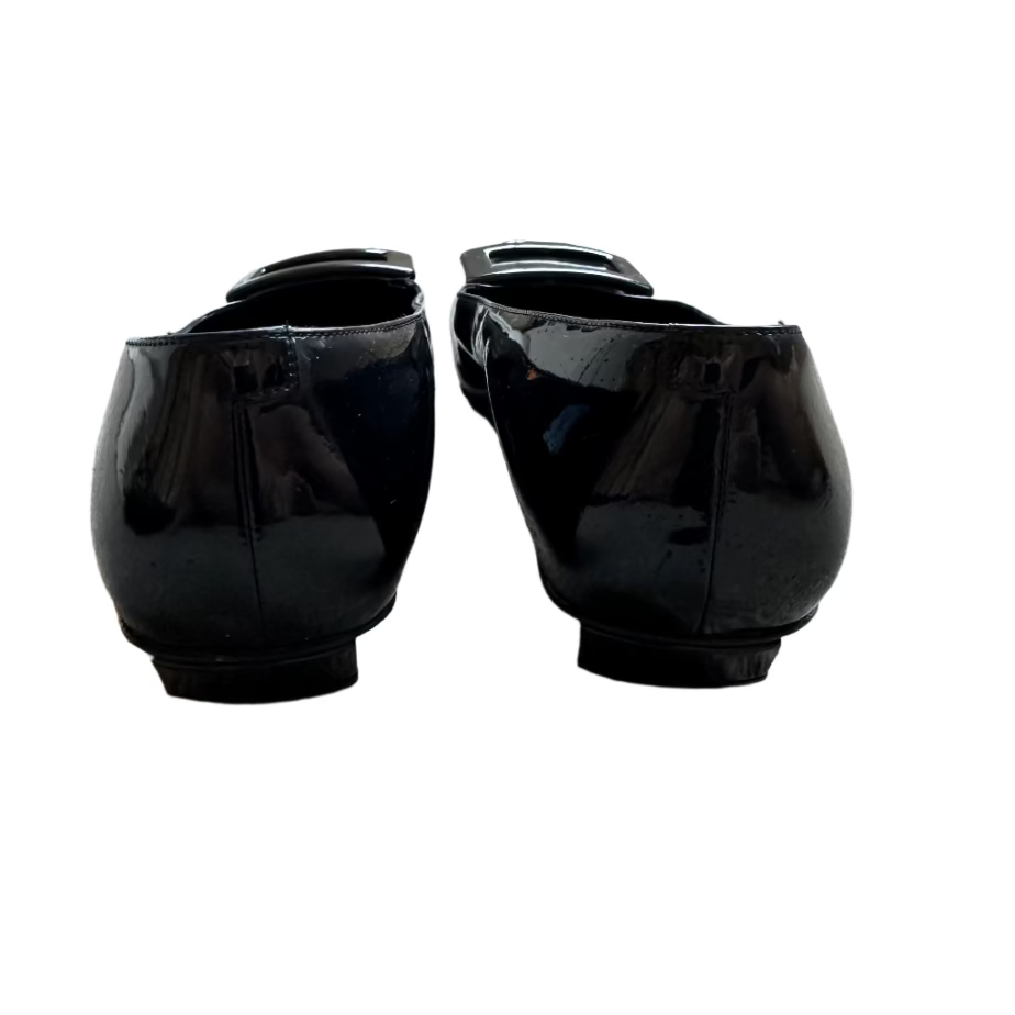 Roger Vivier Patent Leather Buckle Flats
