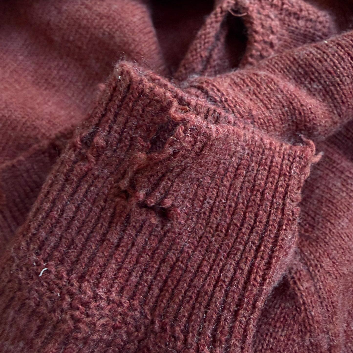 Isabel Marant Etoile Rust Distressed Knit Sweater