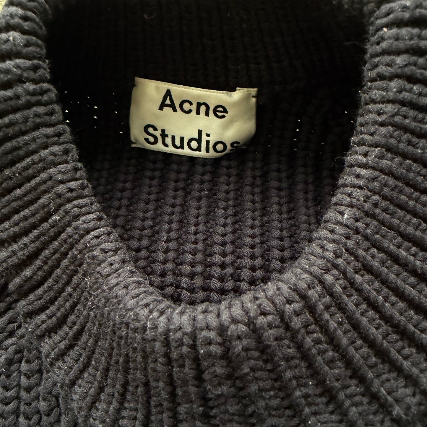 Acne Studio Penina Black Knit Sweater