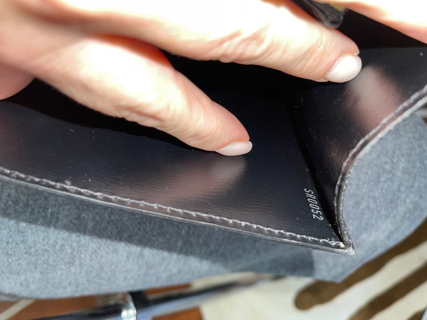 LOUIS VUITTON GRAPHITE BLACK EPI MALESHERBES BAG