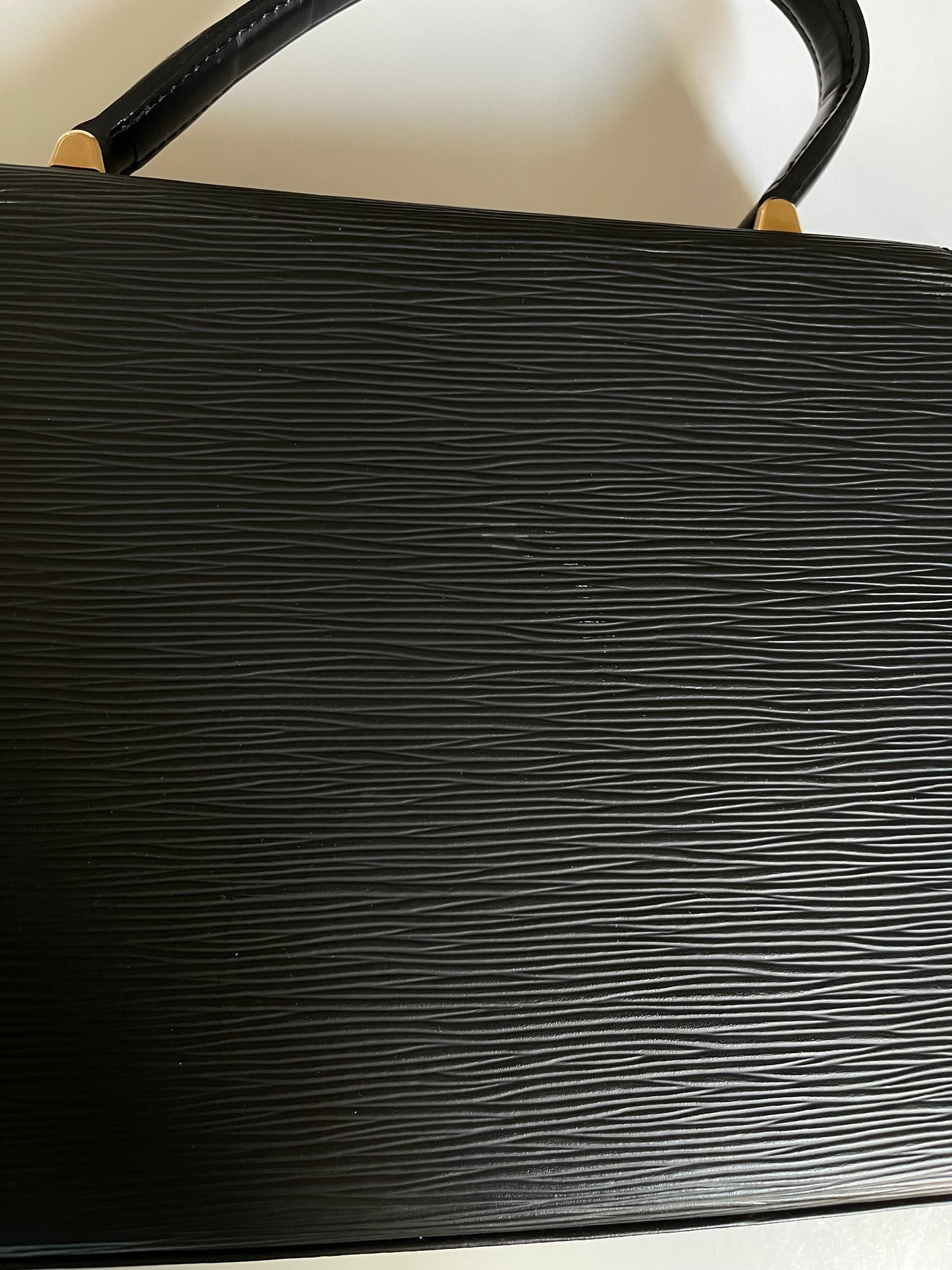LOUIS VUITTON GRAPHITE BLACK EPI MALESHERBES BAG