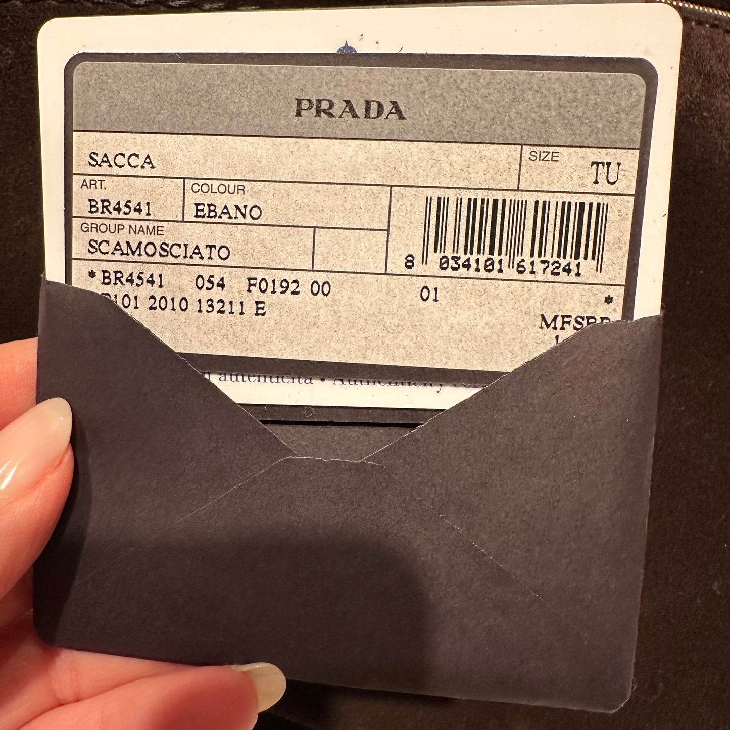 Prada Hobo brown Scamosciato Suede