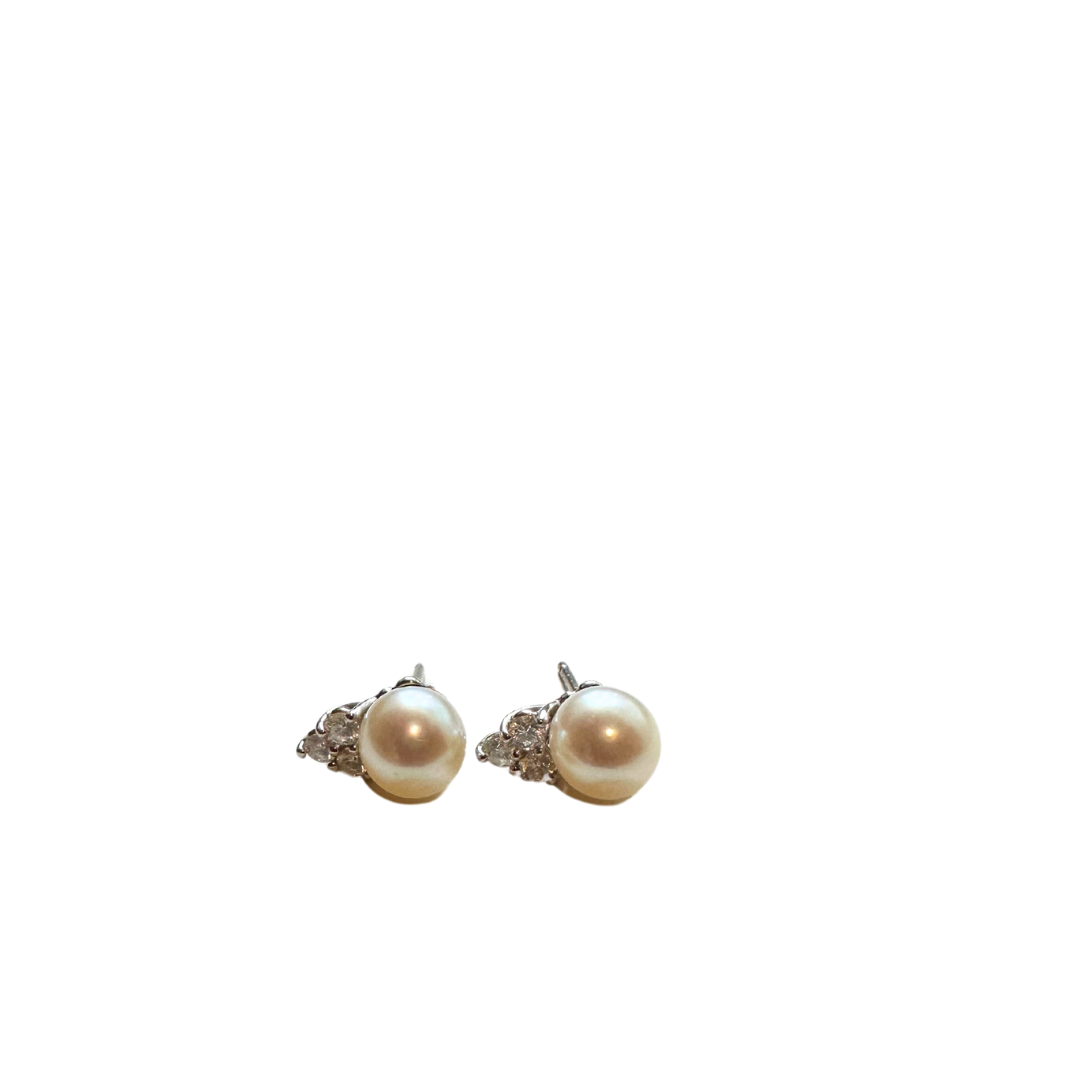 TIFFANY & CO. Pearl and Diamond Earrings