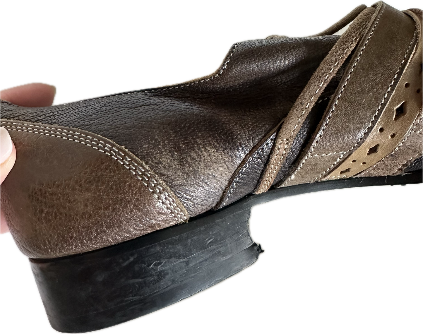 Alfredo Bannister Brown Leather Monk Strap Shoe