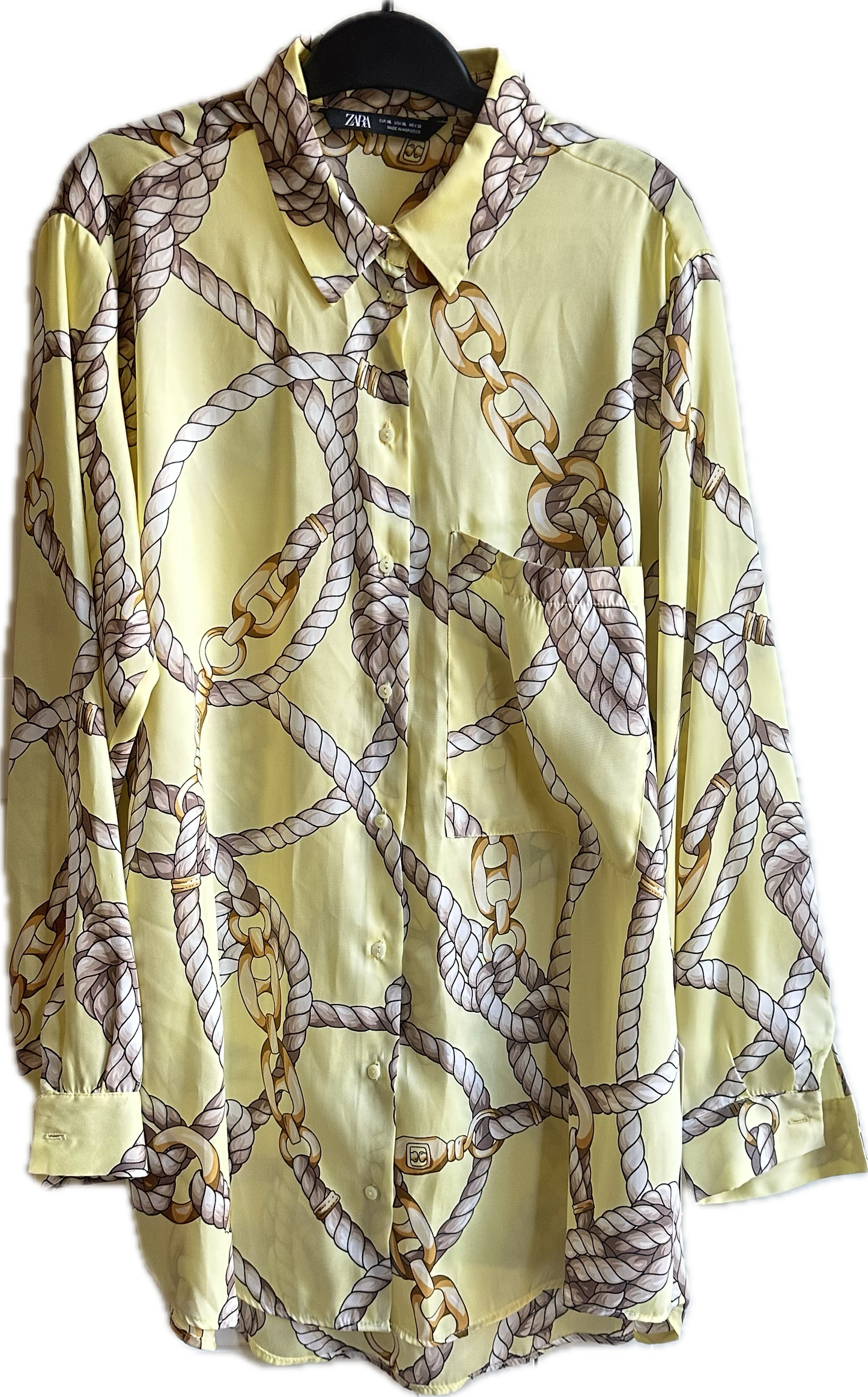 Zara New With Tags Yellow Blouse