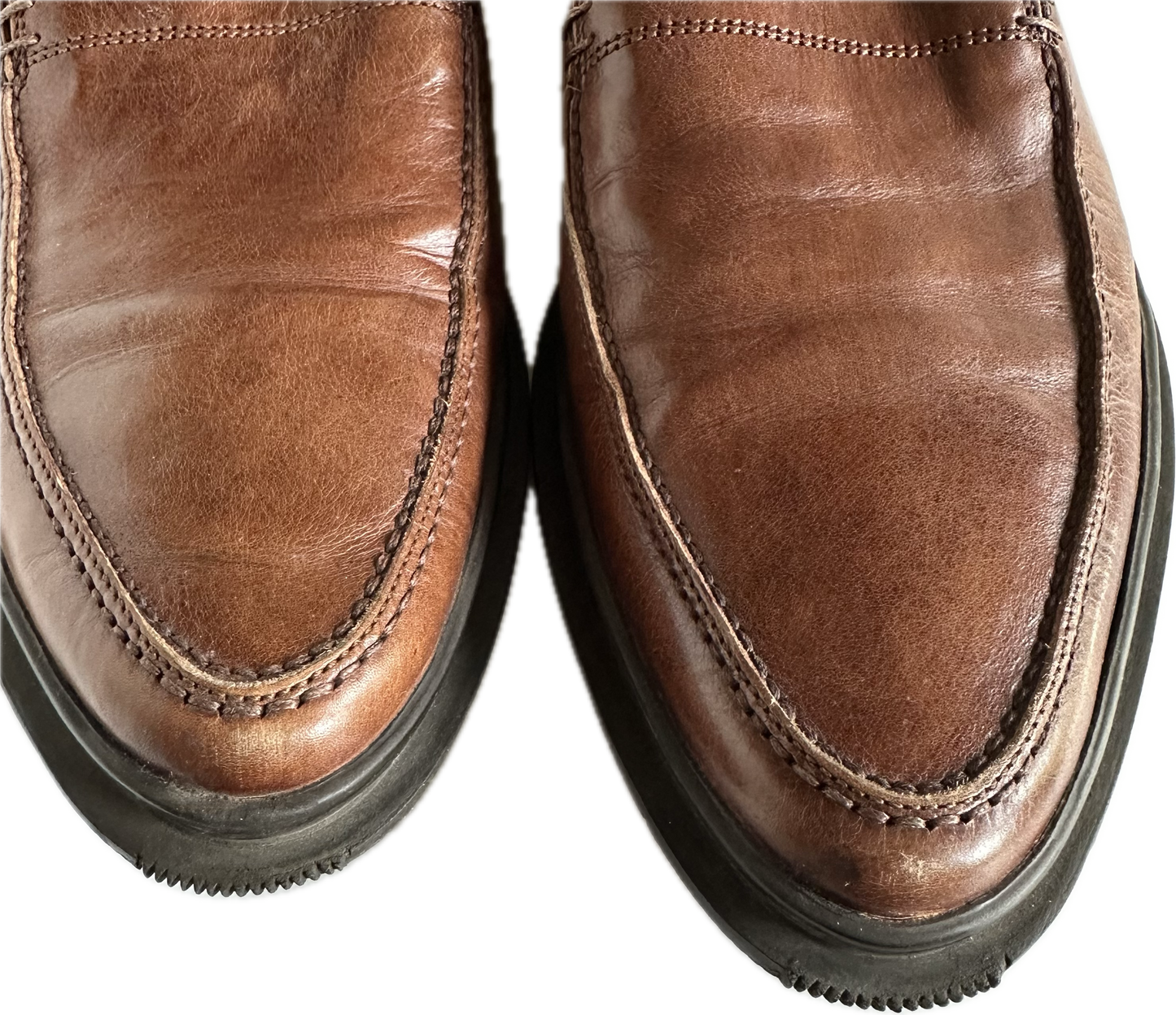 Vittorio Virgili Brown Leather Slip On Loafer