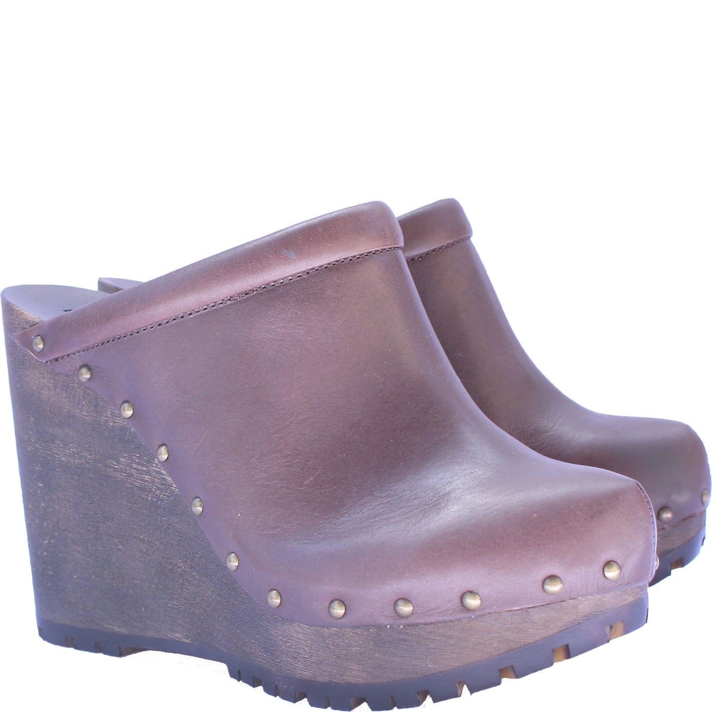 See by Chloe Brown Leather Clog