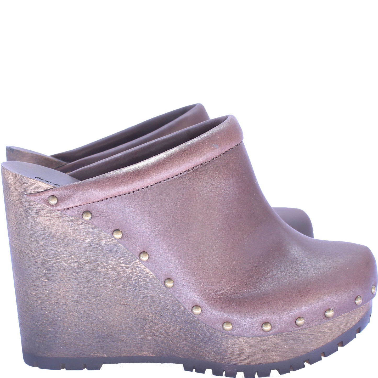 See by Chloe Brown Leather Clog