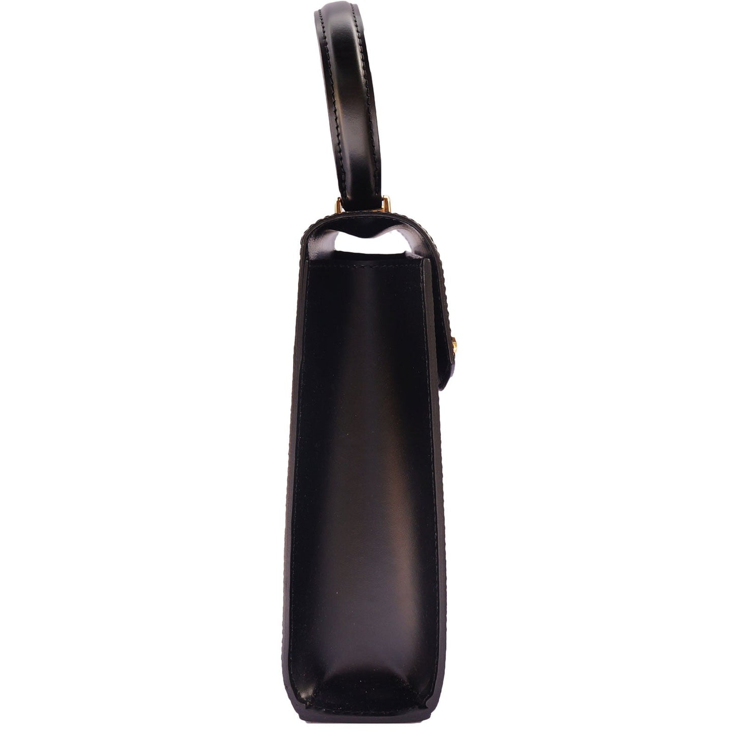 LOUIS VUITTON GRAPHITE BLACK EPI MALESHERBES TOP HANDLE BAG - leefluxury.com