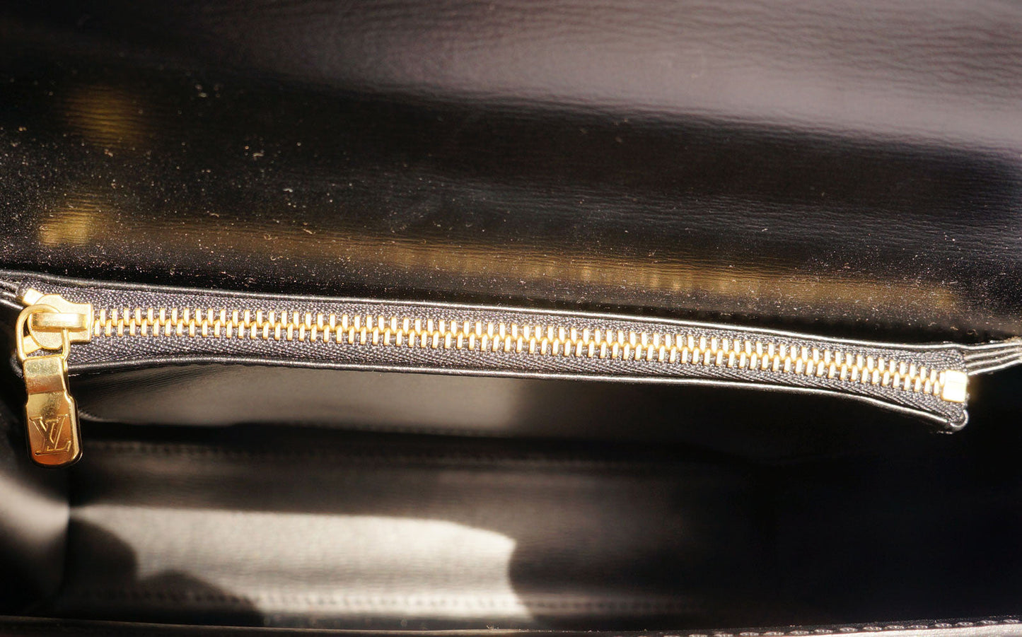 LOUIS VUITTON GRAPHITE BLACK EPI MALESHERBES TOP HANDLE BAG - leefluxury.com