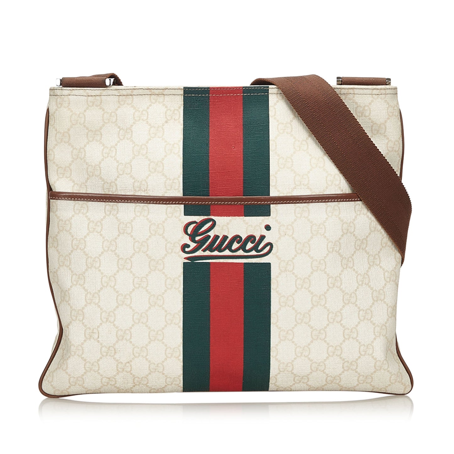 GUCCI WEB SUPREME GG CROSSBODY BAG - leefluxury.com