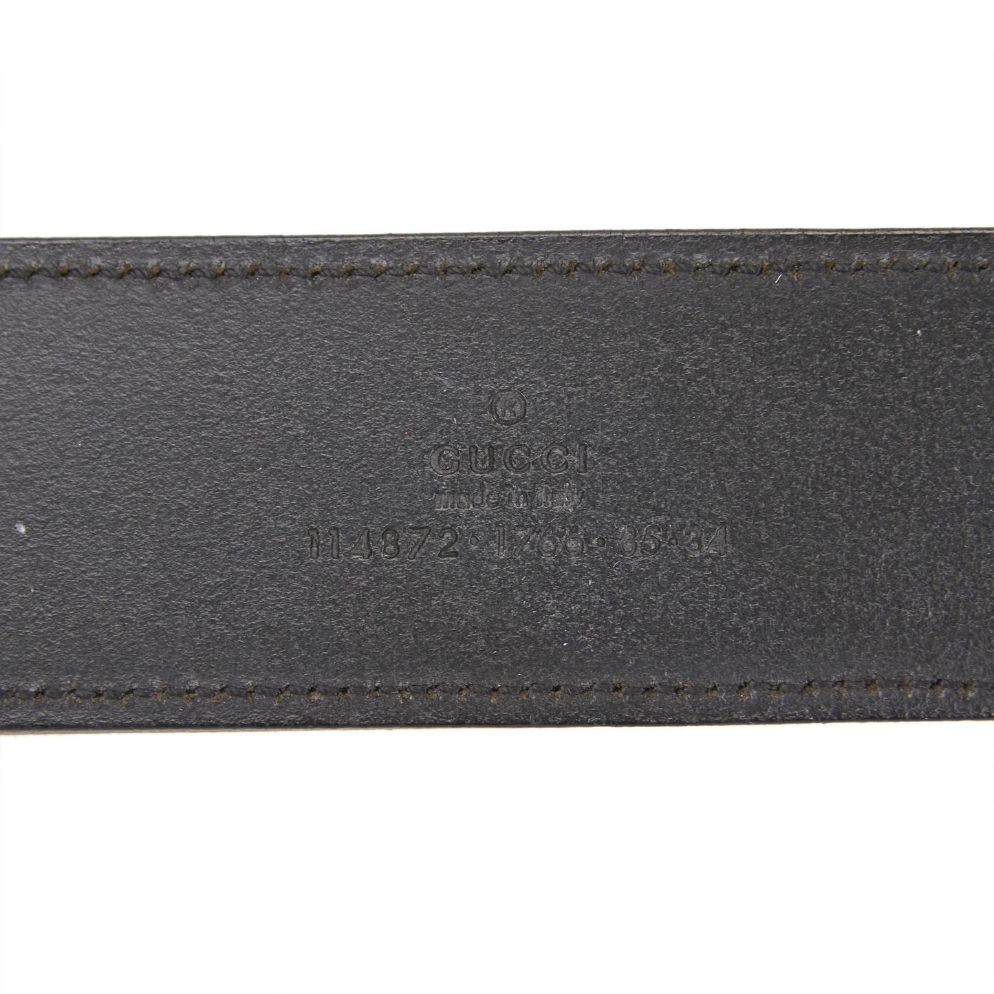 GUCCI GG LOGO LEATHER BELT - leefluxury.com
