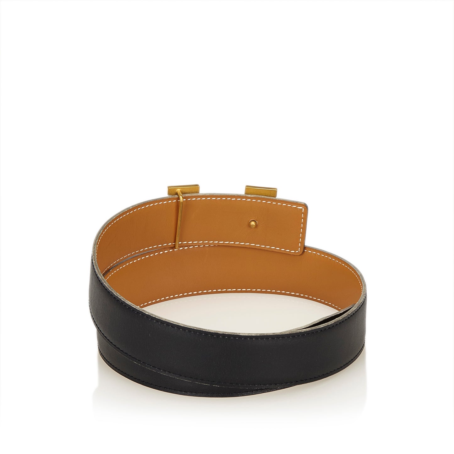 HERMES CONSTANCE H LEATHER BELT 65 - leefluxury.com