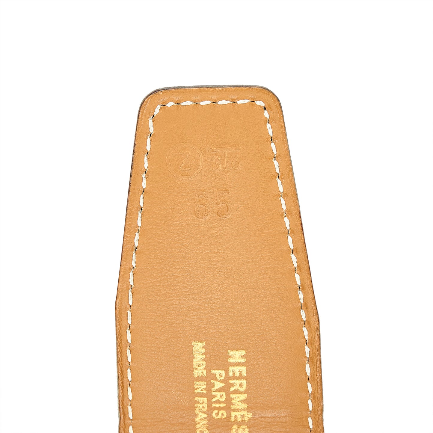 HERMES CONSTANCE H LEATHER BELT 65 - leefluxury.com