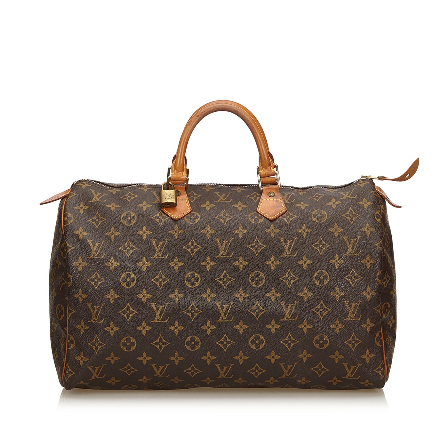 LOUIS VUITTON MONOGRAM SPEEDY 40 SATCHEL BAG - leefluxury.com
