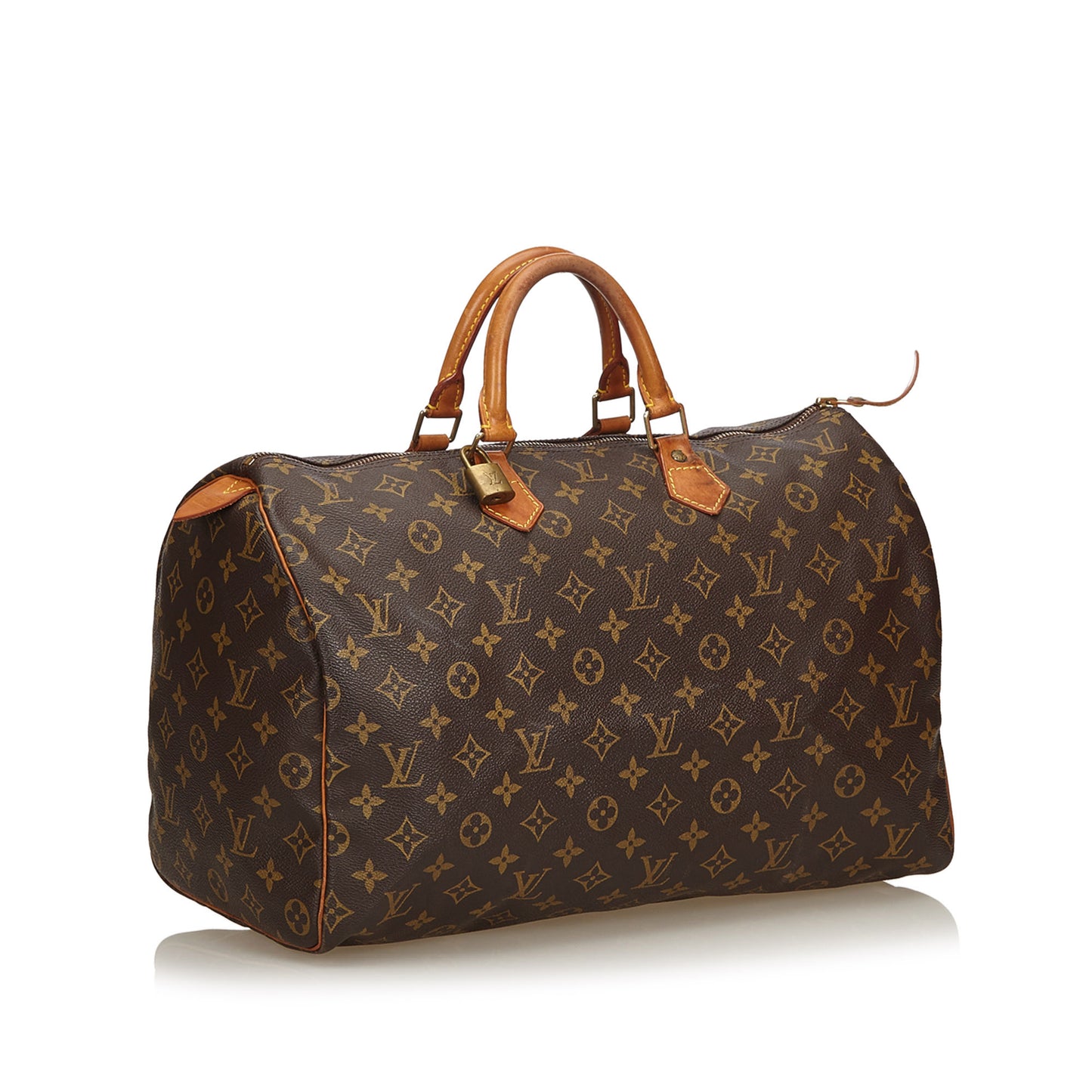 LOUIS VUITTON MONOGRAM SPEEDY 40 SATCHEL BAG - leefluxury.com