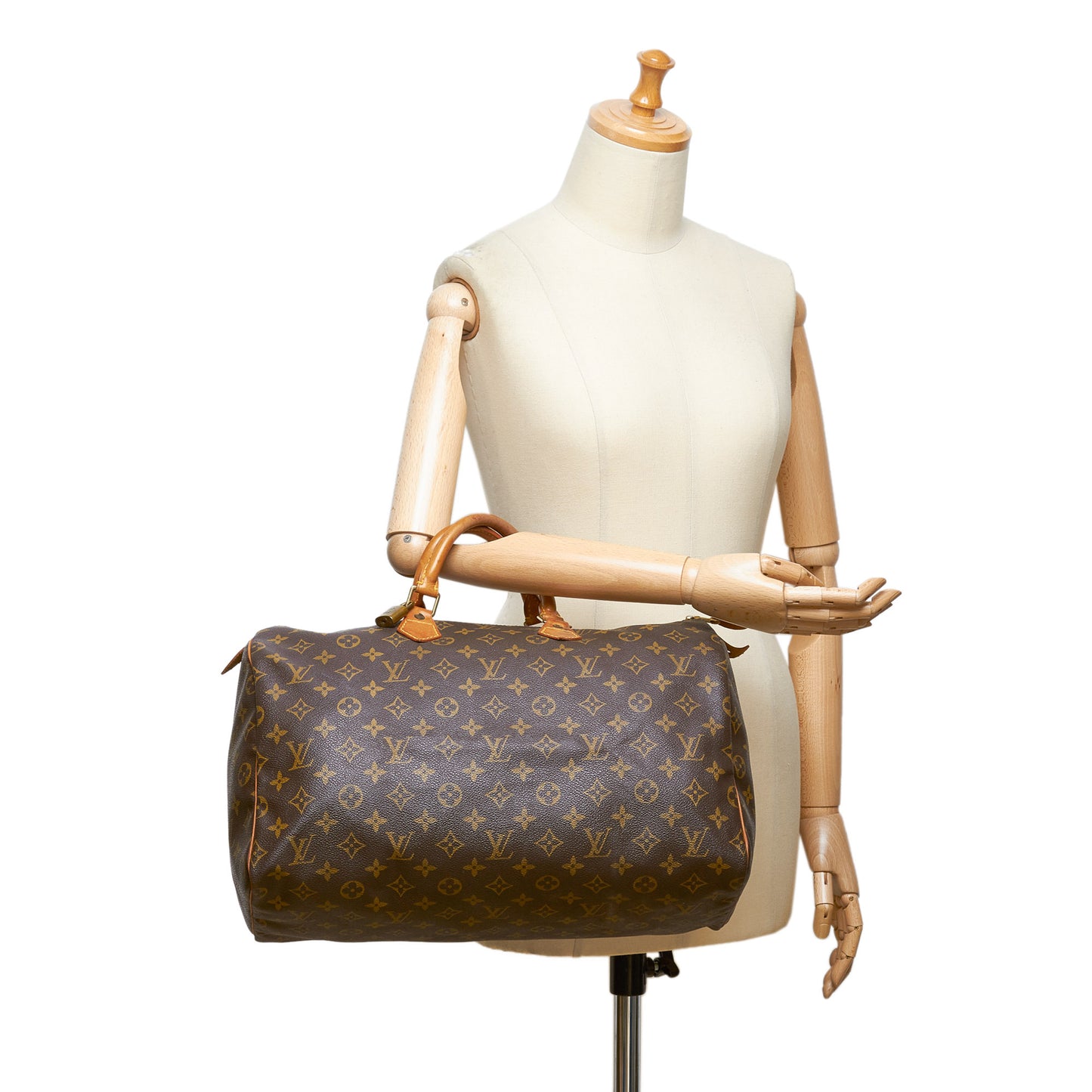 LOUIS VUITTON MONOGRAM SPEEDY 40 SATCHEL BAG - leefluxury.com