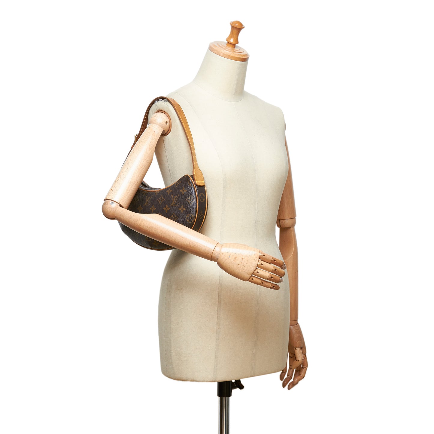 LOUIS VUITTON MONOGRAM CROISSANT MM SHOULDER BAG - leefluxury.com