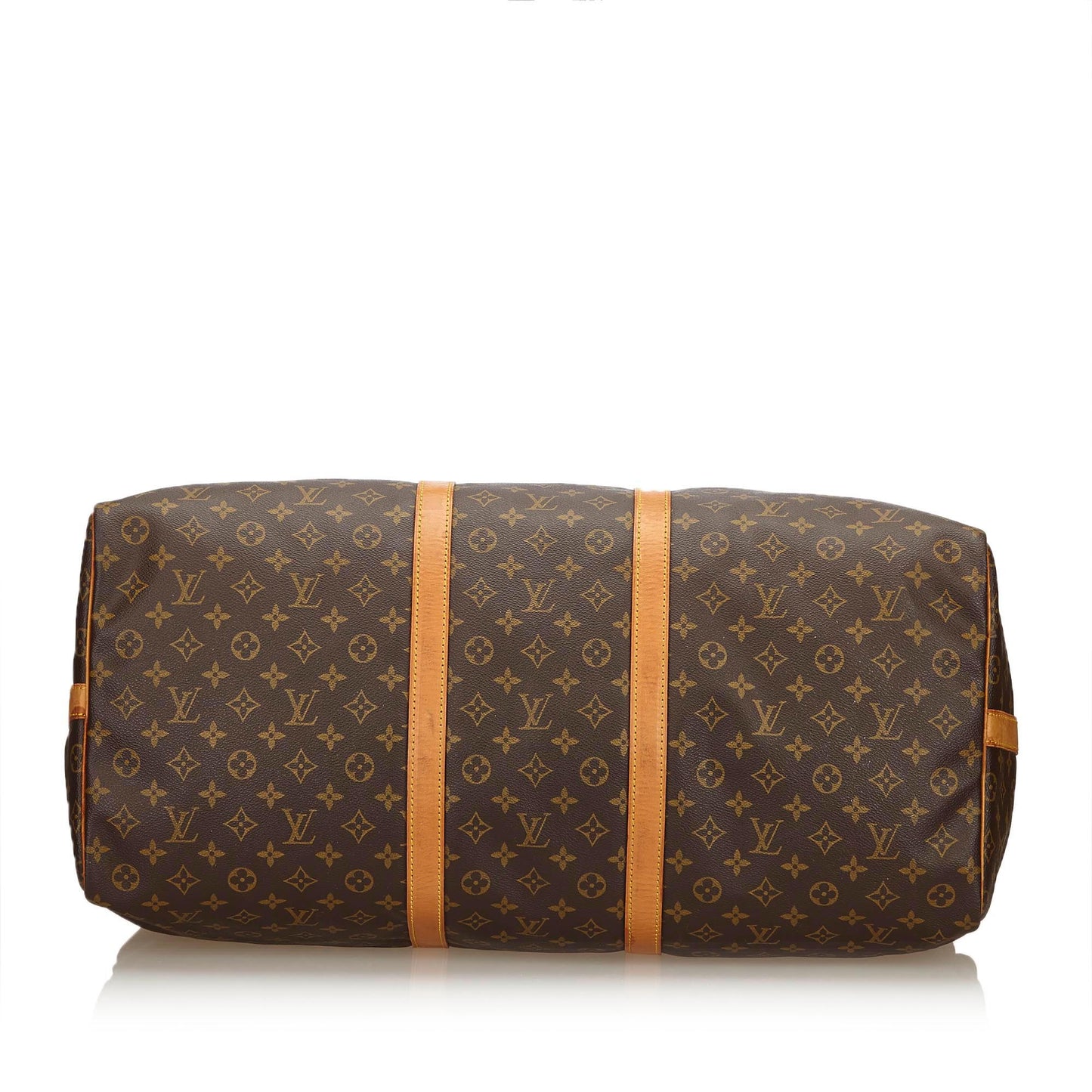 LOUIS VUITTON MONOGRAM KEEPALL BANDOULIERE 60 TRAVEL WEEKENDER BAG - leefluxury.com