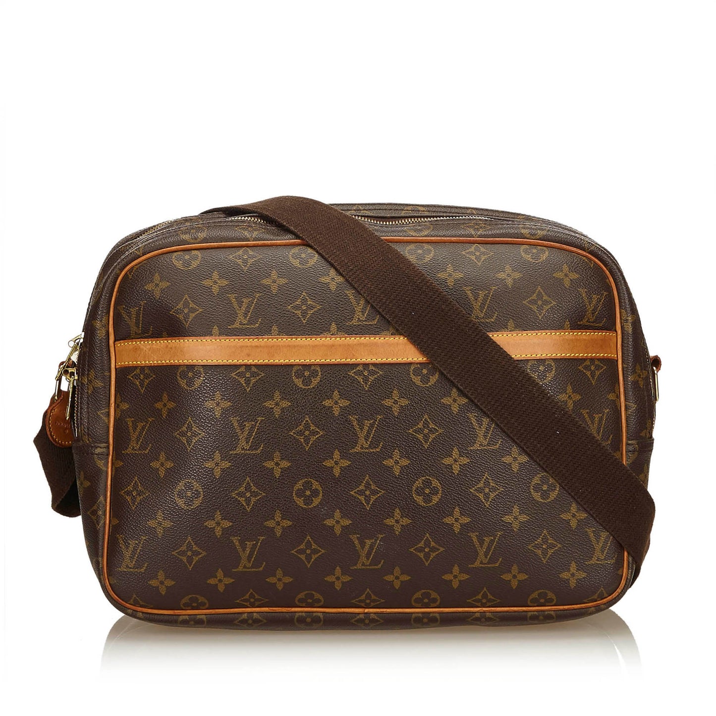 LOUIS VUITTON MONOGRAM REPORTER GM BAG - leefluxury.com