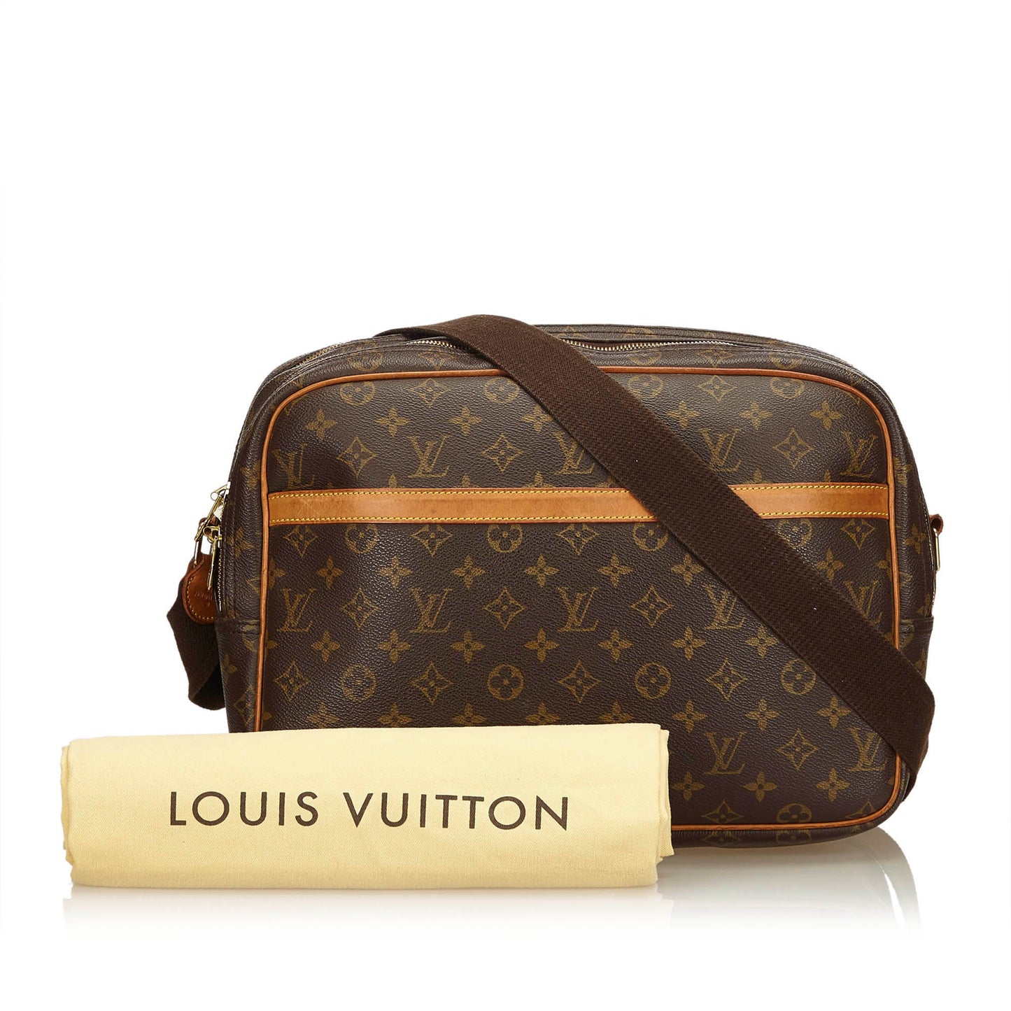 LOUIS VUITTON MONOGRAM REPORTER GM BAG - leefluxury.com