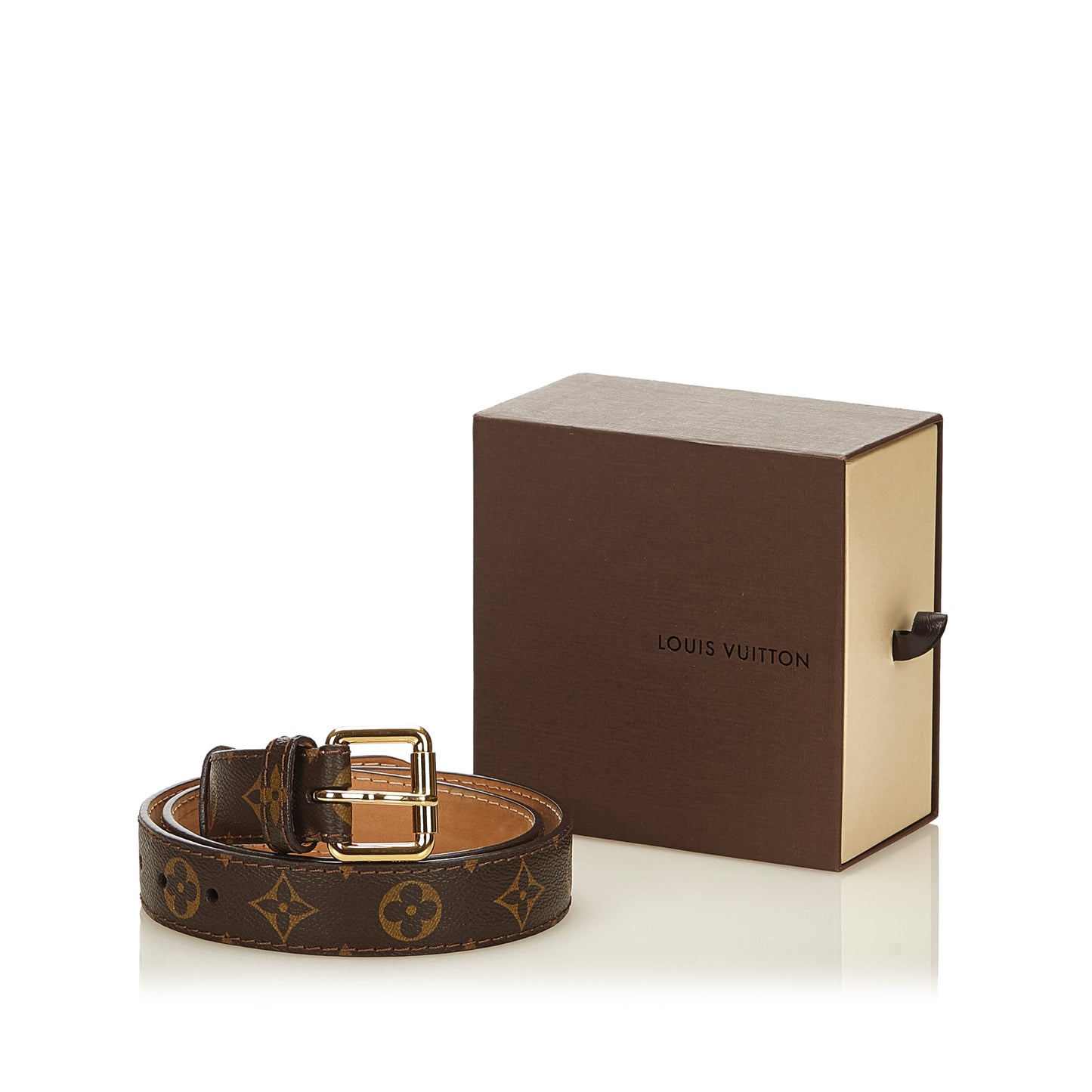 LOUIS VUITTON MONOGRAM BELT - leefluxury.com