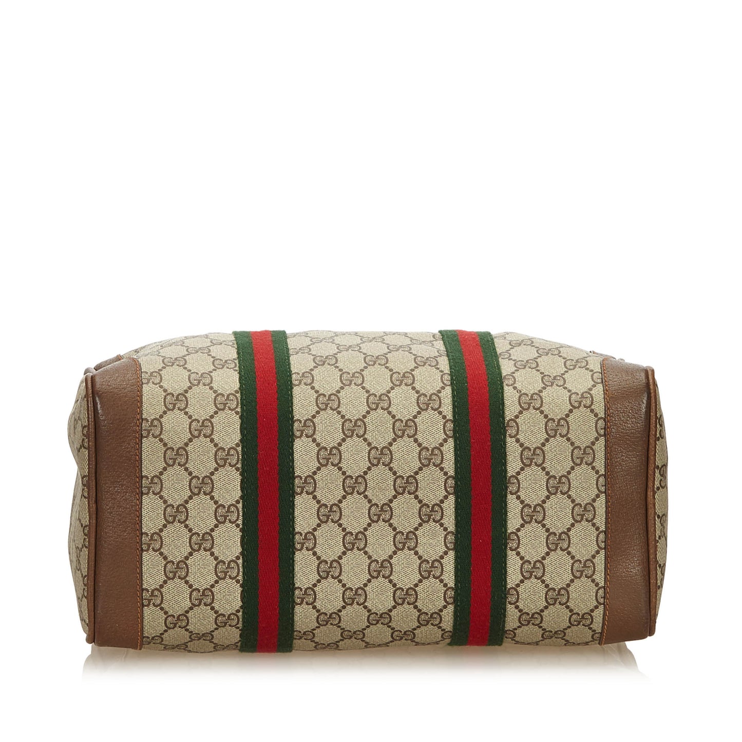 GUCCI GG WEB SUPREME PLUS BOSTON BAG - leefluxury.com