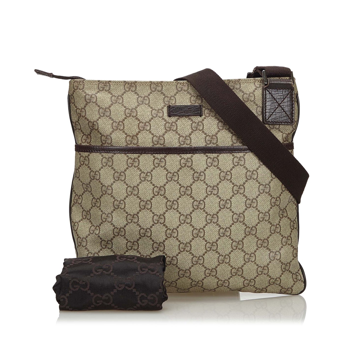 GUCCI GG SUPREME CROSSBODY MESSENGER TRAVEL BAG - leefluxury.com