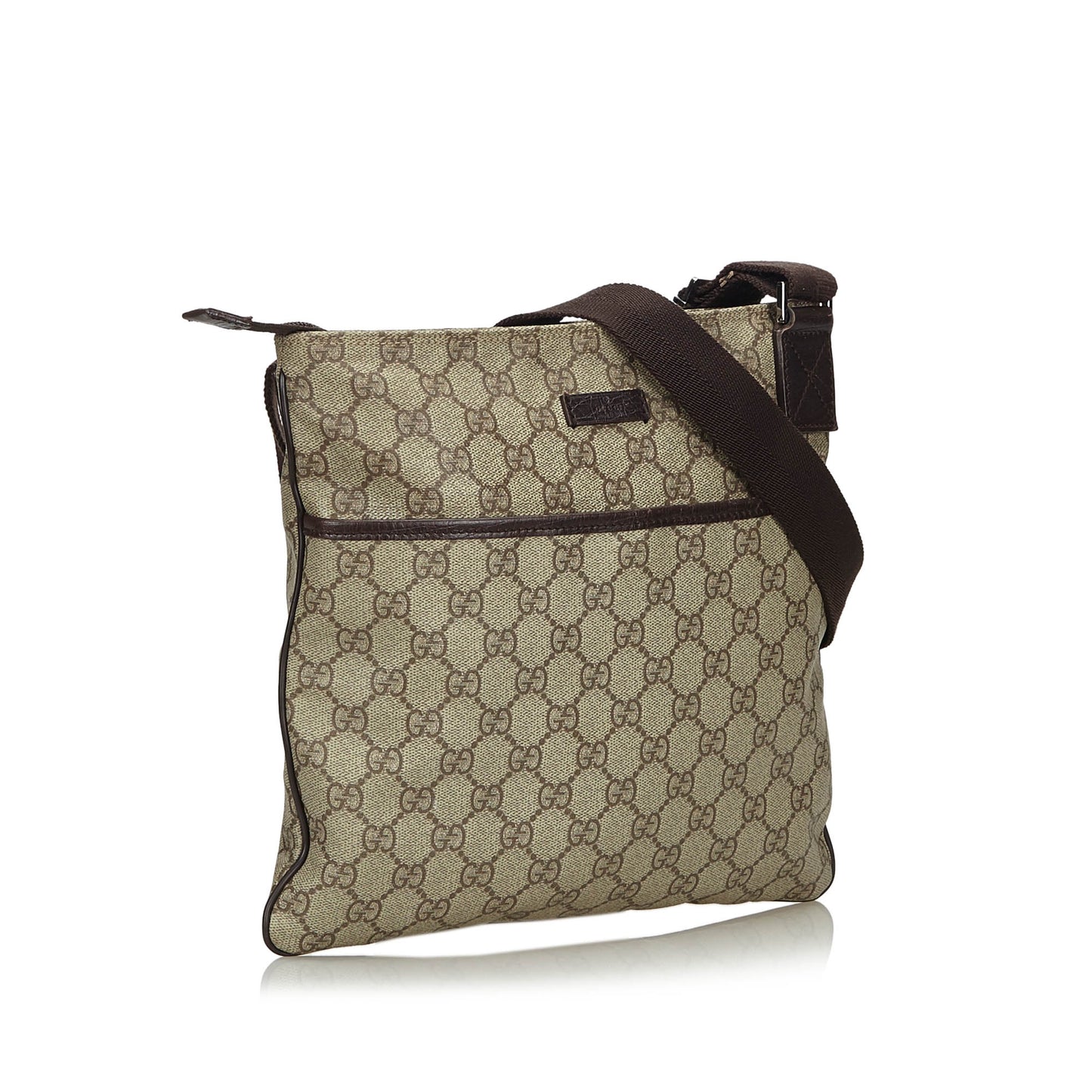 GUCCI GG SUPREME CROSSBODY MESSENGER TRAVEL BAG - leefluxury.com