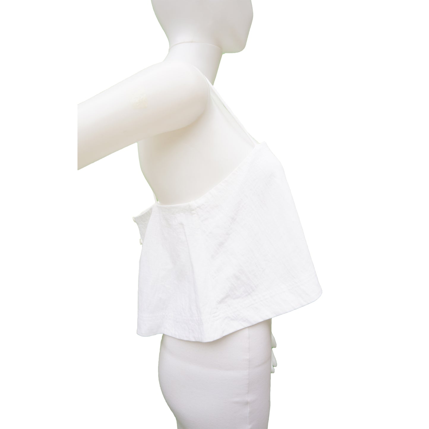 A.L.C. WHITE APRON SPAGHETTI STRAP TOP - leefluxury.com