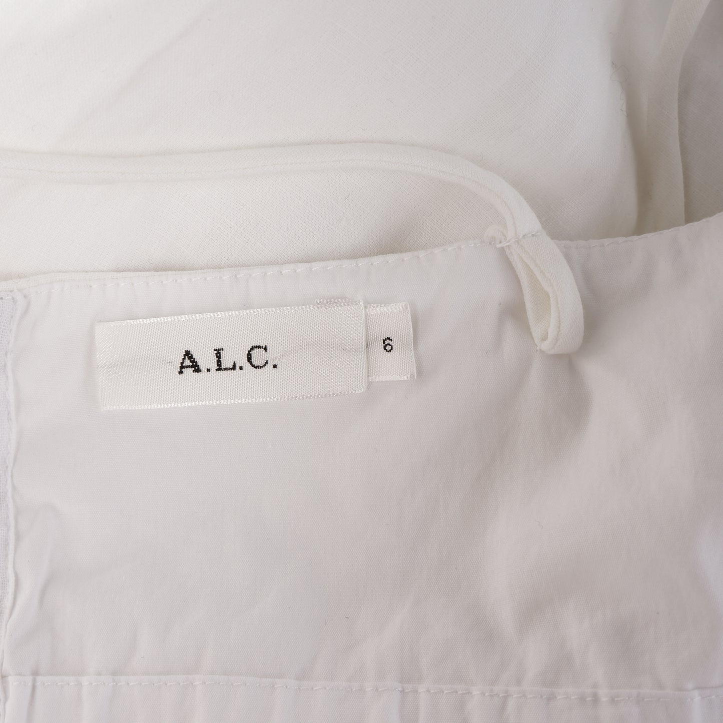 A.L.C. WHITE APRON SPAGHETTI STRAP TOP - leefluxury.com
