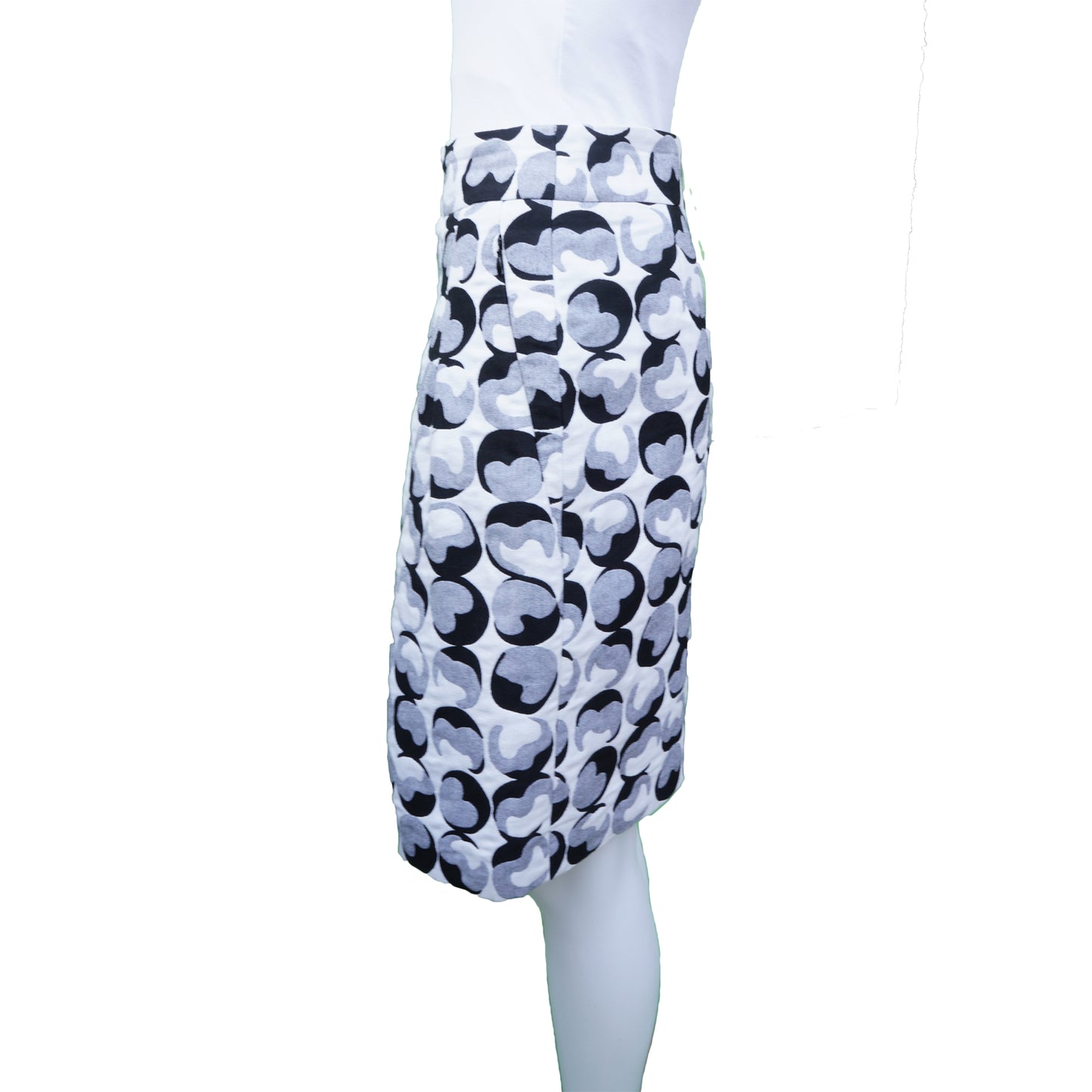 AKRIS PUNTO PLEATED PRINTED SKIRT - leefluxury.com
