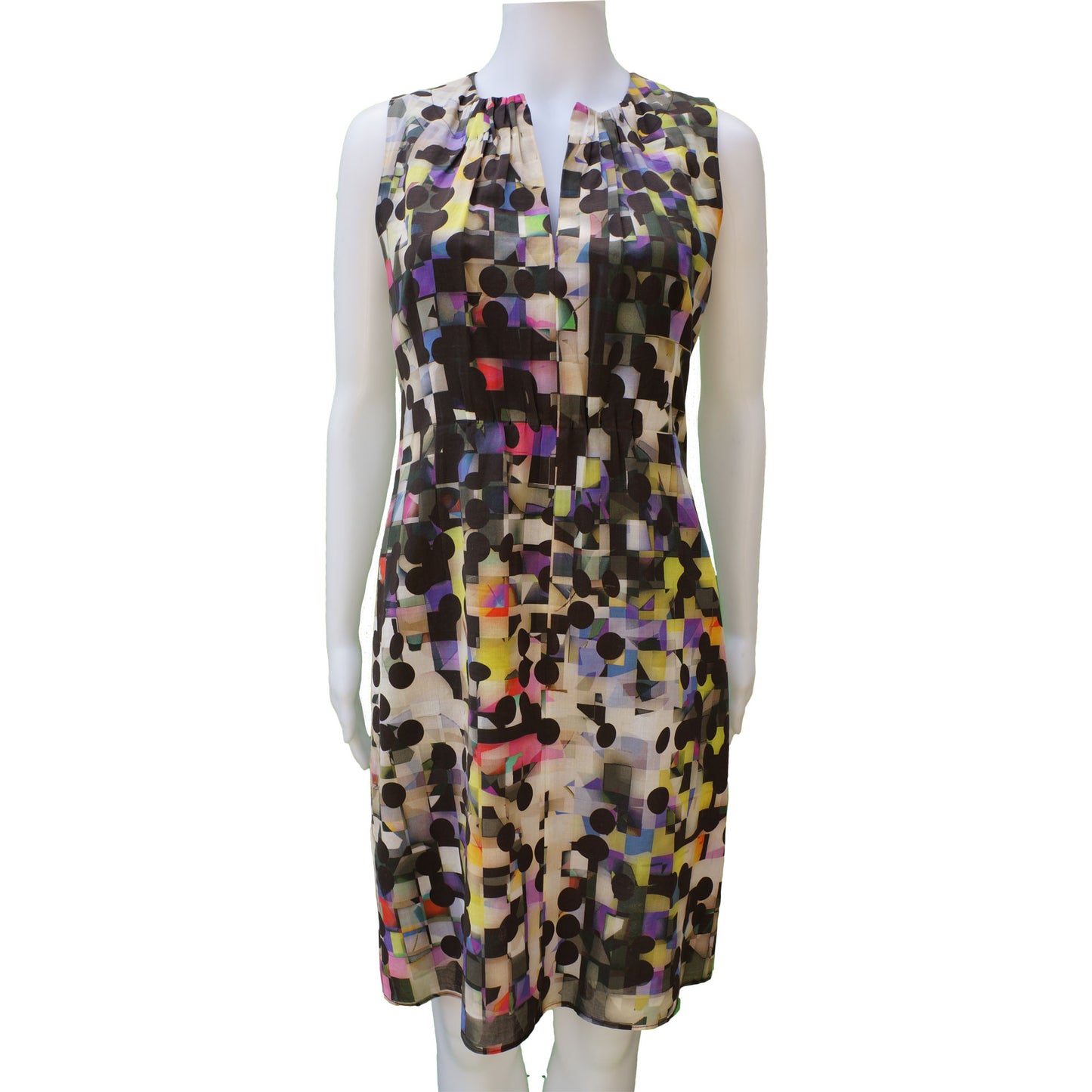 AKRIS PUNTO POLKA DOT SHEATH DRESS - leefluxury.com