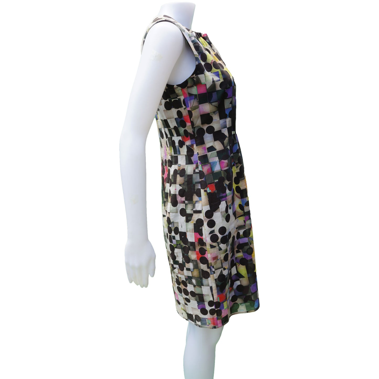 AKRIS PUNTO POLKA DOT SHEATH DRESS - leefluxury.com