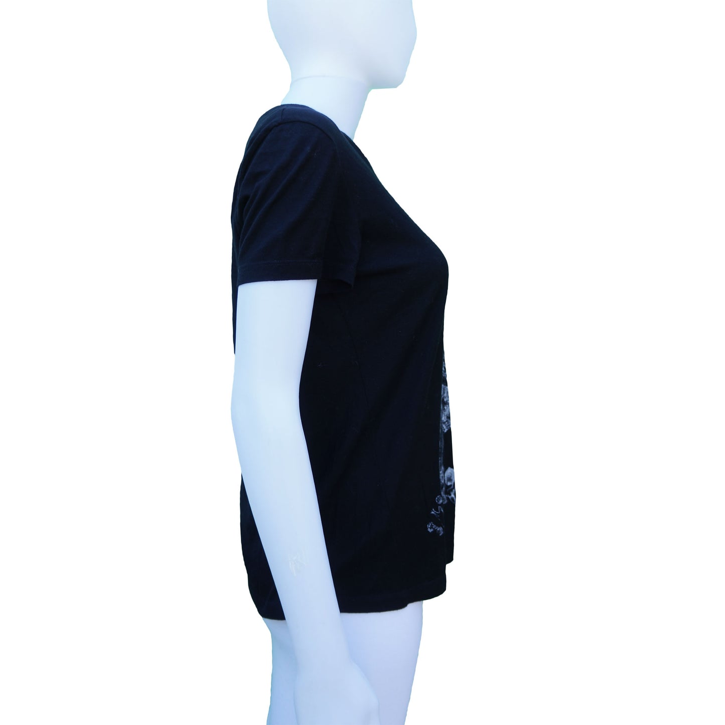 ALEXANDER MCQUEEN SKULL APPLE BIRD SHORT SLEEVE GRAPHIC T-SHIRT TOP - leefluxury.com