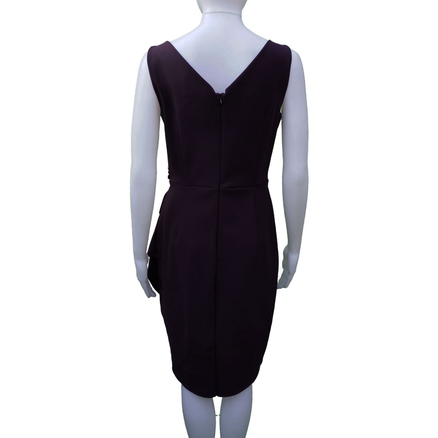 ALEXIS EVENING PLUM COCKTAIL DRESS - leefluxury.com