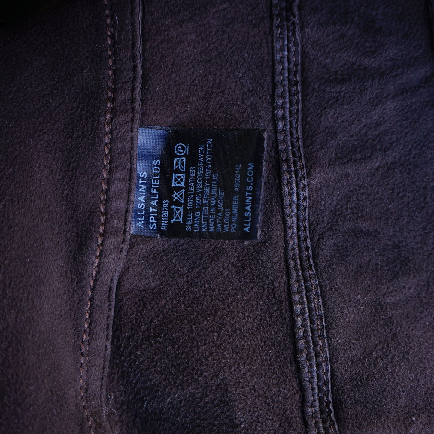 ALLSAINTS LEATHER OPEN FRONT JACKET - leefluxury.com