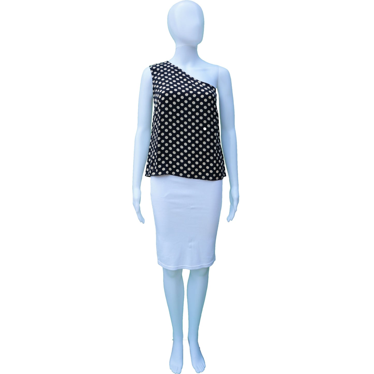 AUGUST SILK ONE SHOULDER COCKTAIL TOP - leefluxury.com