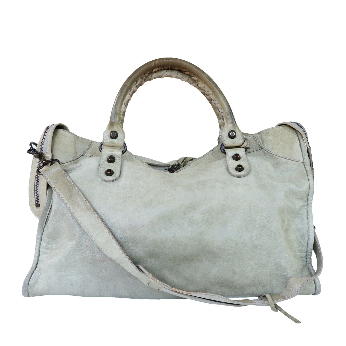 BALENCIAGA MOTOCROSS CLASSIC CITY BAG - leefluxury.com