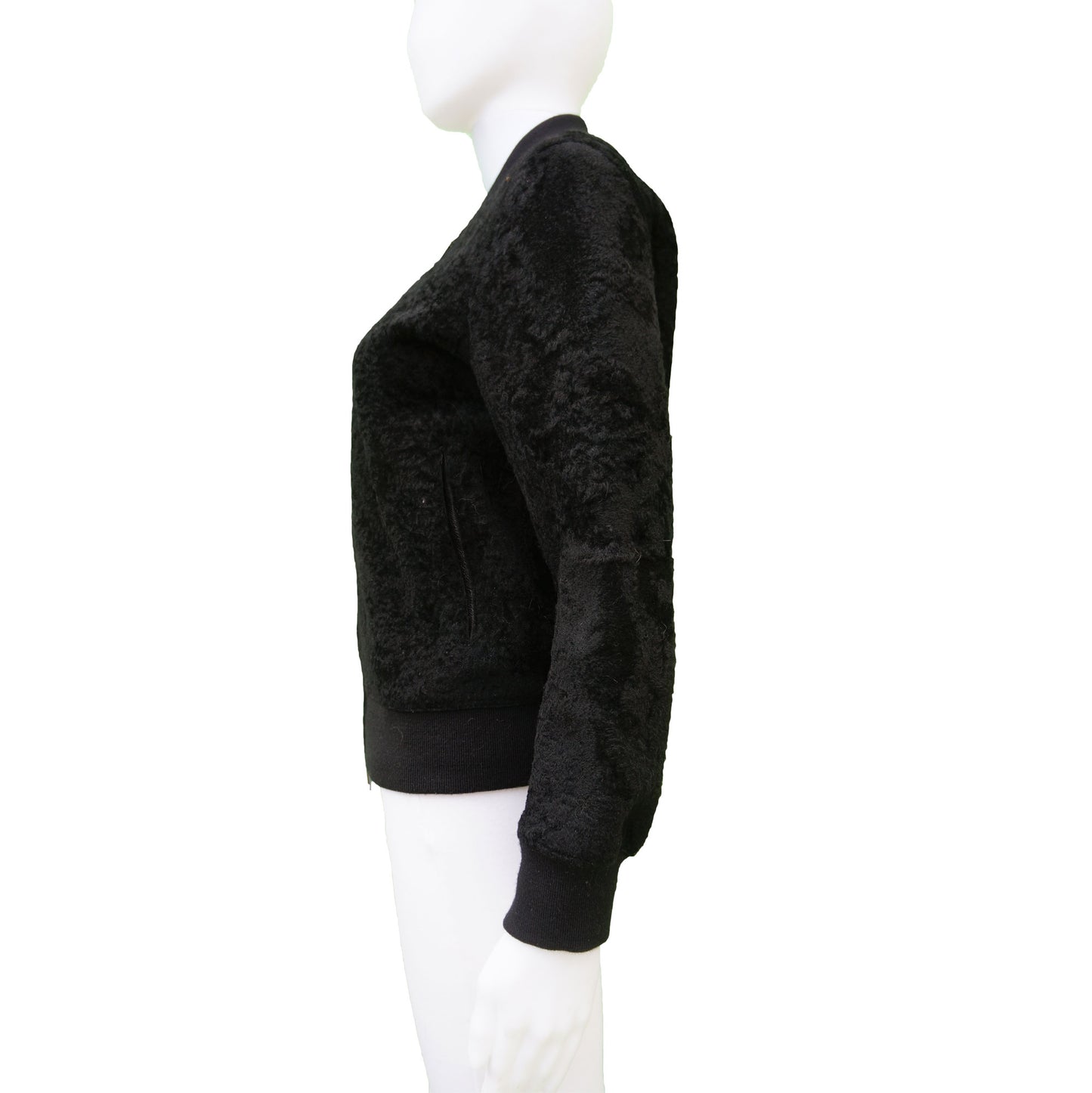 BEYMAN COLLECTION LEATHER SHEARLING SIYAH BOMBER JACKET - leefluxury.com