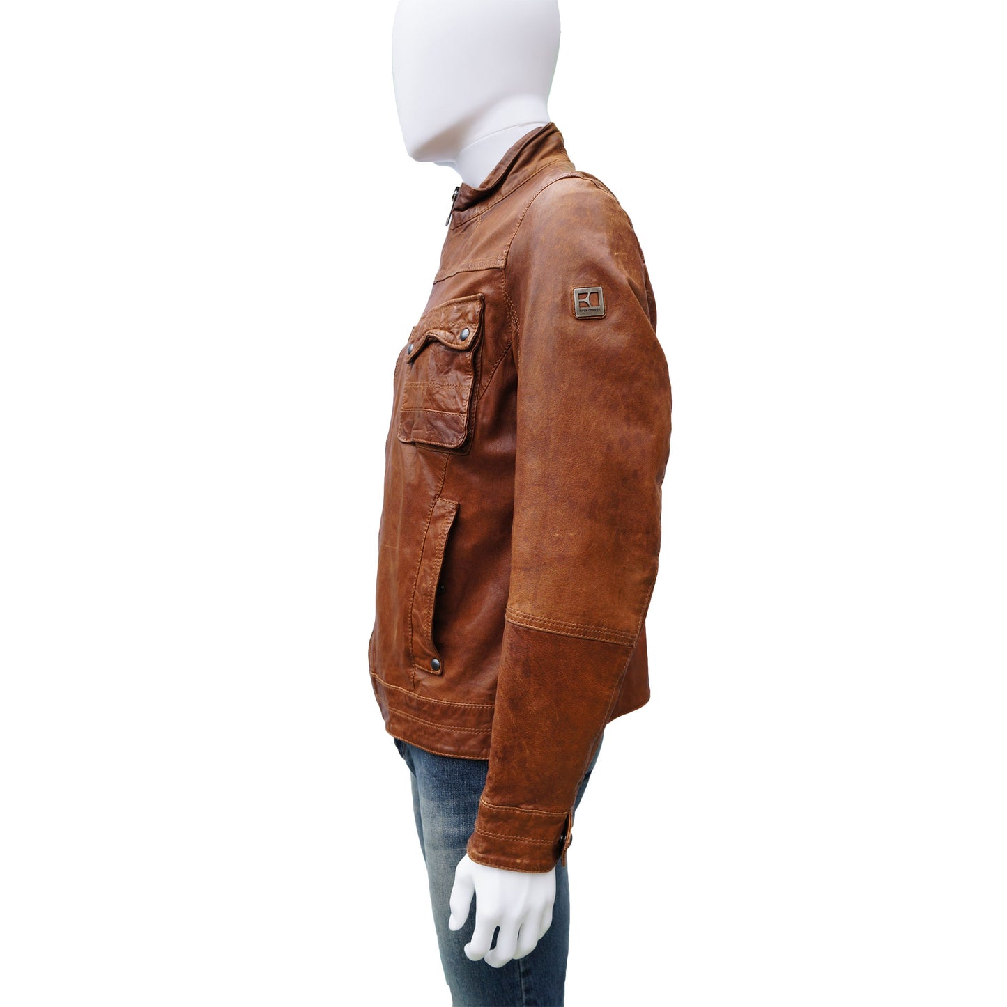 BOSS ORANGE COLLECTION LEATHER JACKET - leefluxury.com