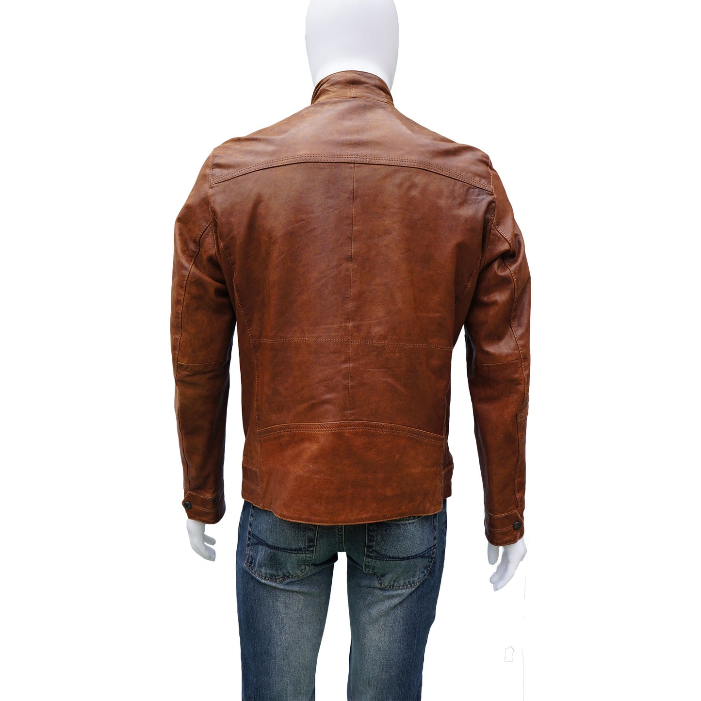 BOSS ORANGE COLLECTION LEATHER JACKET - leefluxury.com