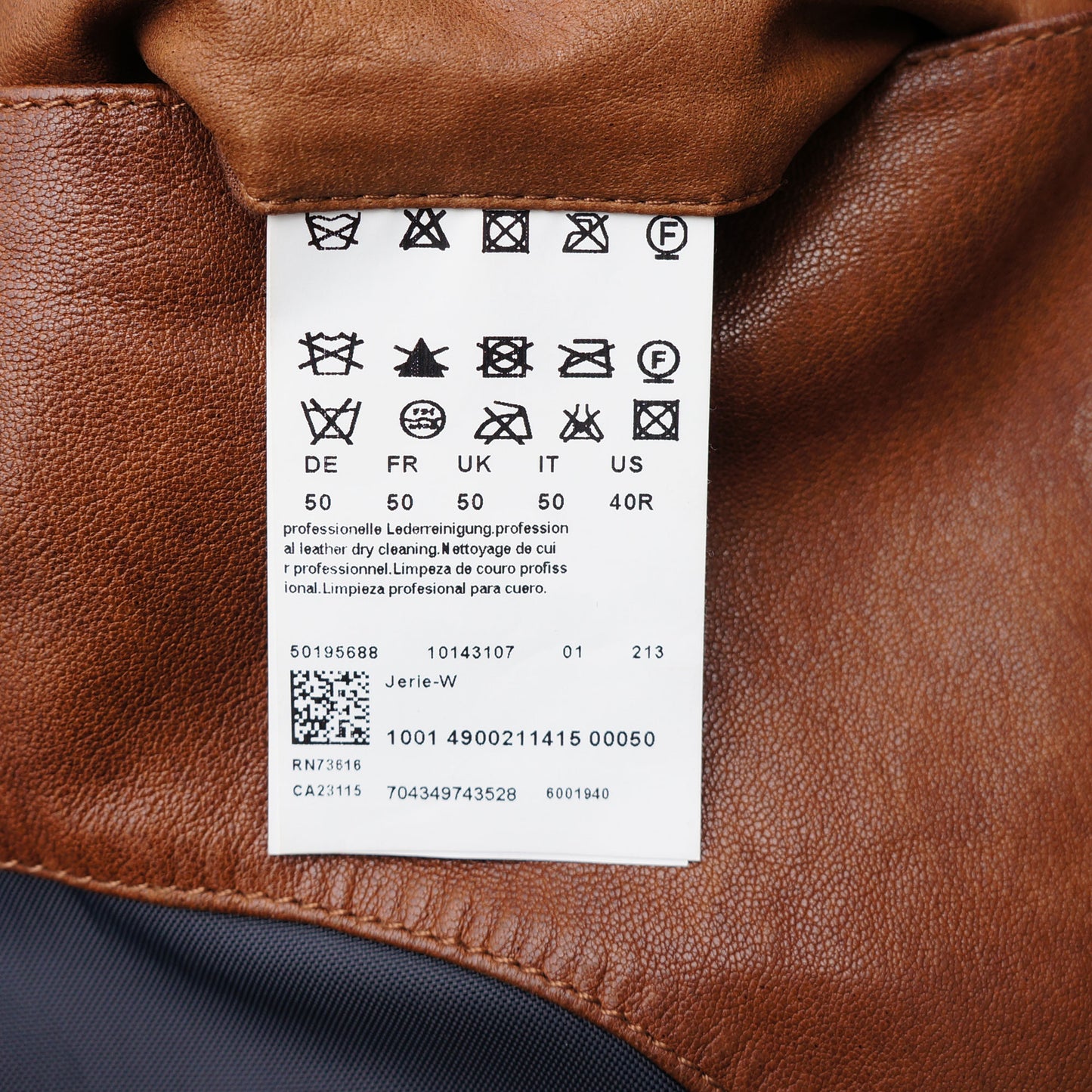 BOSS ORANGE COLLECTION LEATHER JACKET - leefluxury.com