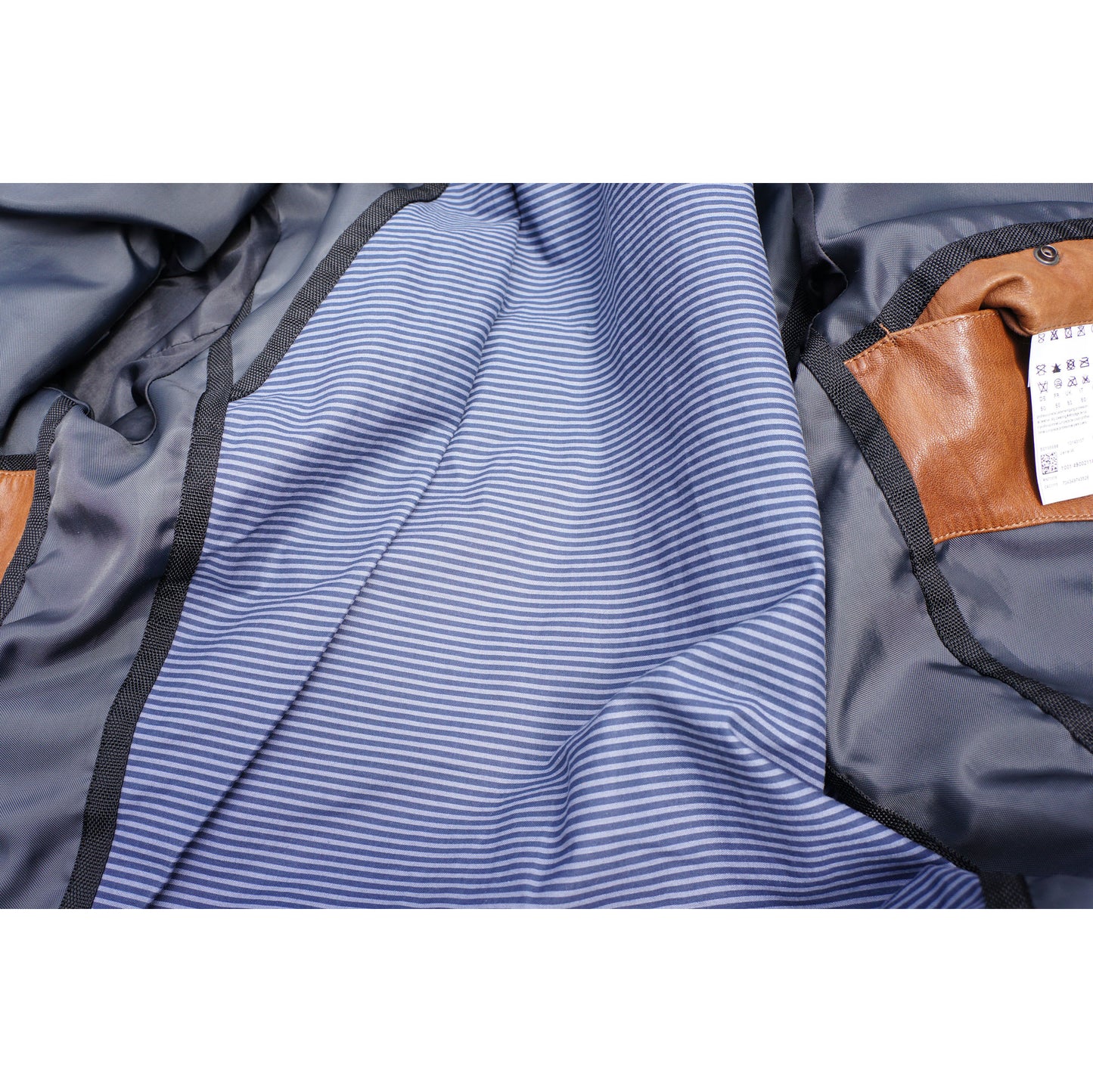BOSS ORANGE COLLECTION LEATHER JACKET - leefluxury.com