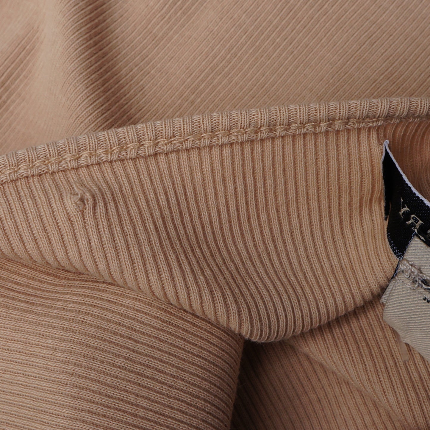 BURBERRY LONDON TAN SLEEVELESS RUFFLE TRIM KNIT TOP - leefluxury.com